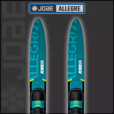 JOBE ALLEGRE 59 inch JUNIOR Combos have a tunnel bottom design they are stable and versatile. JNR SIZE front toe and adjustable heel.