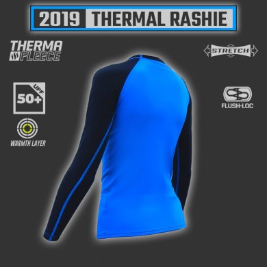 Ocean earth-thermal heater shirt fleece-rashie-ls-blue