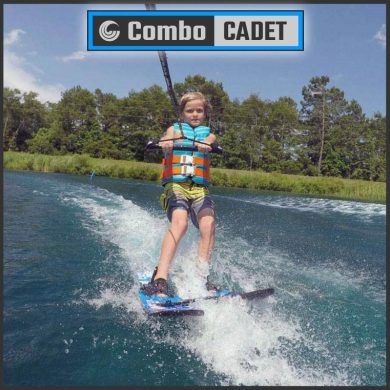 Connelly-Cadet-combo-45inch-trainers-waterskis-Tracking System for stable starts.