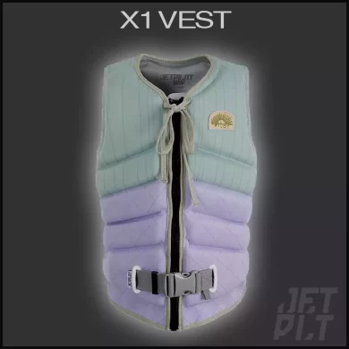 JETPILOT X1 Zahra Kell Edition Ladies Pro Vest has been made with 100% 360 stretch neoprene and Bevelled Edge Buoyancy Foam for a comfortable fit