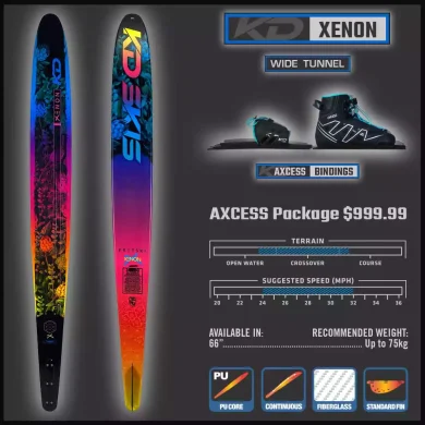 2024-XENON-KD-Xenon is a blend of performance and stability, specifically designed and built for female skiers that like silky smooth turns.