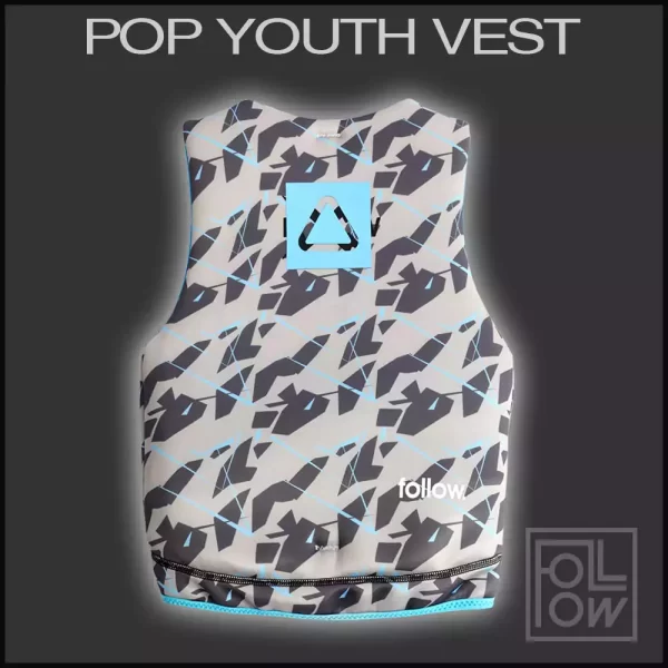 follow-pop-vest-youth-4-6 Child with fabric crotch strap for comfort