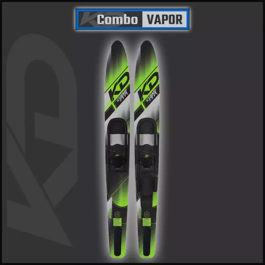 2023-kd-VAPOR 62 inch Jnr Combos shape has a slightly wider ski from tip to tail