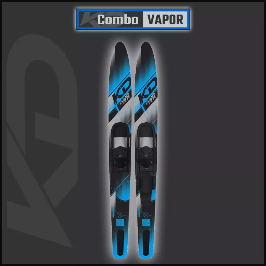2023-kd-VAPOR 67 inch combo have a V tunnel combined with a slightly wider width than traditional skis making deep water starts easier.