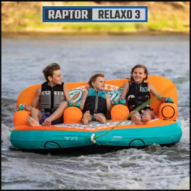 RAPTOR RELAXO 3  Seater Lounge Ski Tube-upright-seated position for younger children