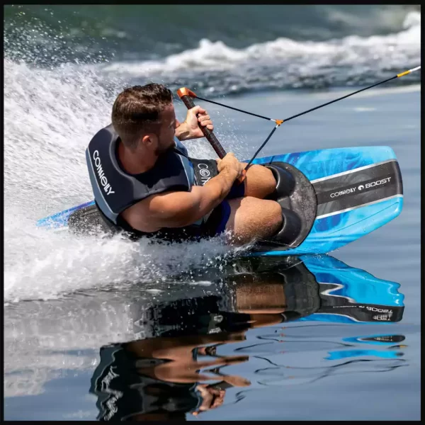 connelly Boost kneeboard has the ability to fly high, carve hard, the super-soft, plush EVA kneepad keeps you comfortable so you can stay on the water longer.